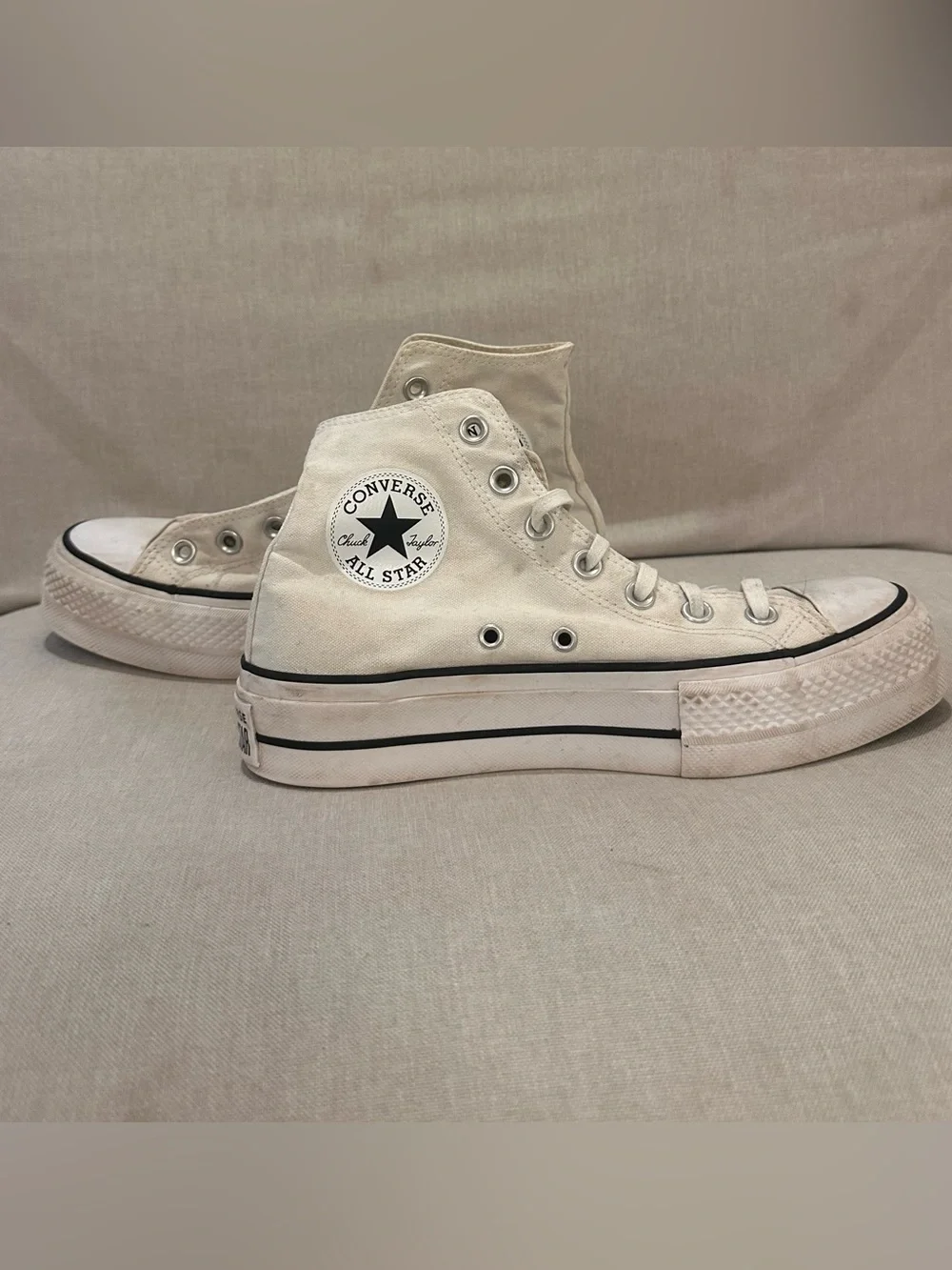Converse Platform High Top Sneakers - Off-White - Picture 2 of 3